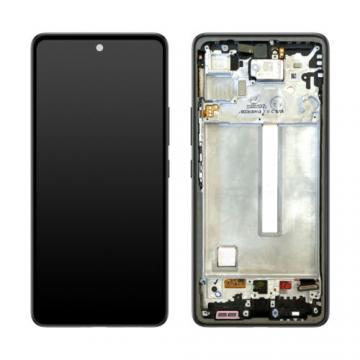 Original Écran Complet Vitre Tactile LCD Châssis Batterie Samsung Galaxy A53 5G 2022 (A536B) Service Pack Noir
